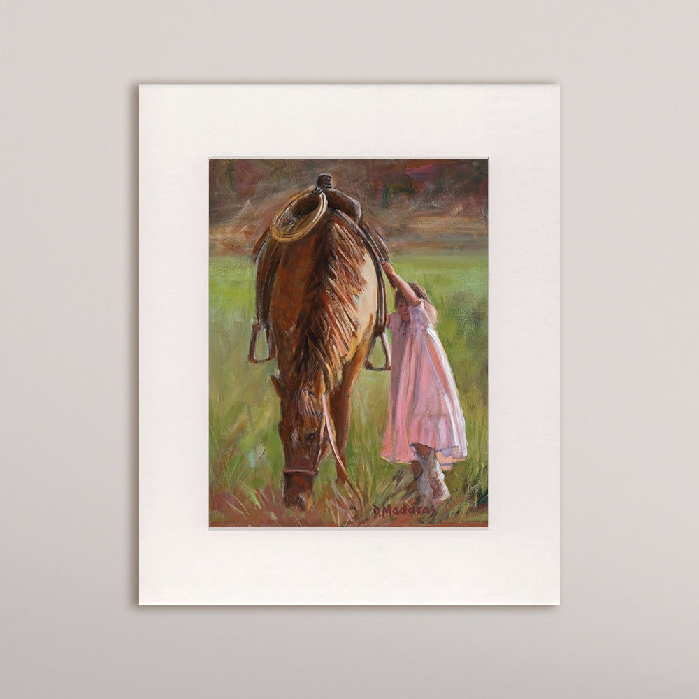 A Leg Up- Matted Print