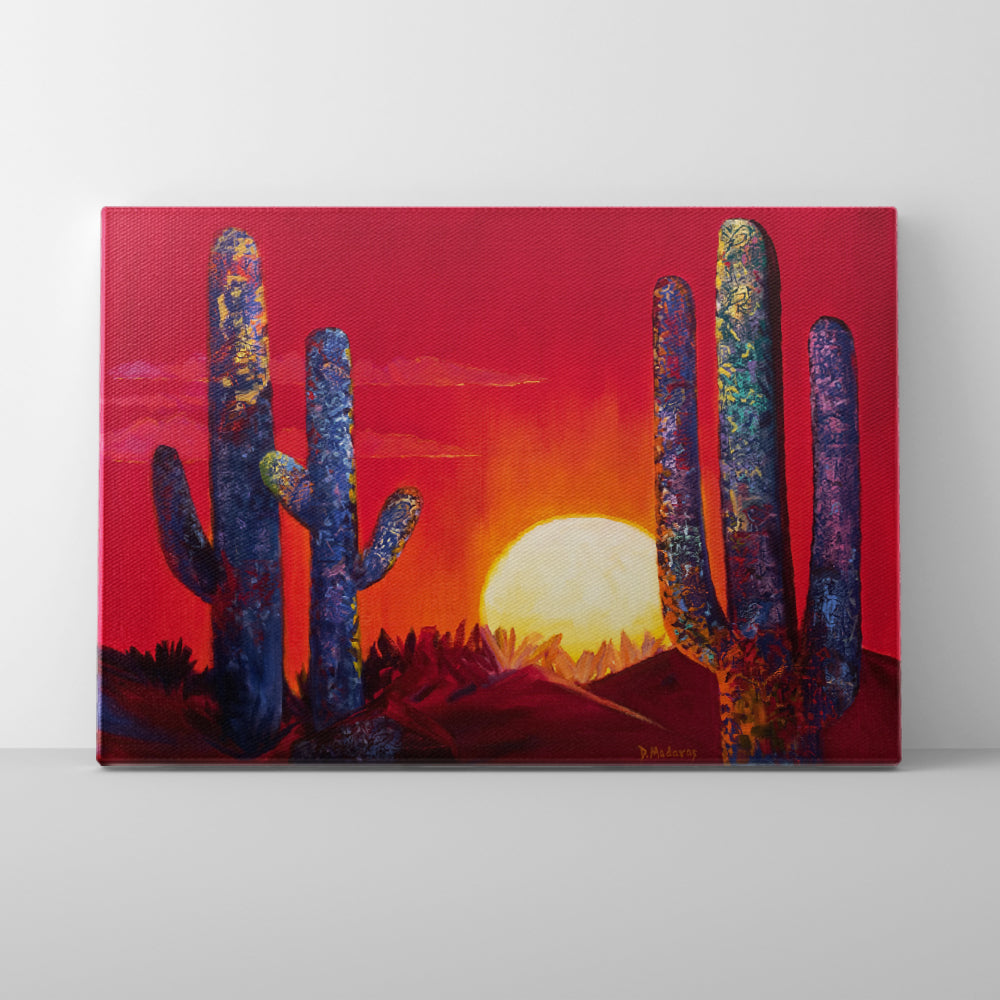 Birds in the Saguaro- Canvas