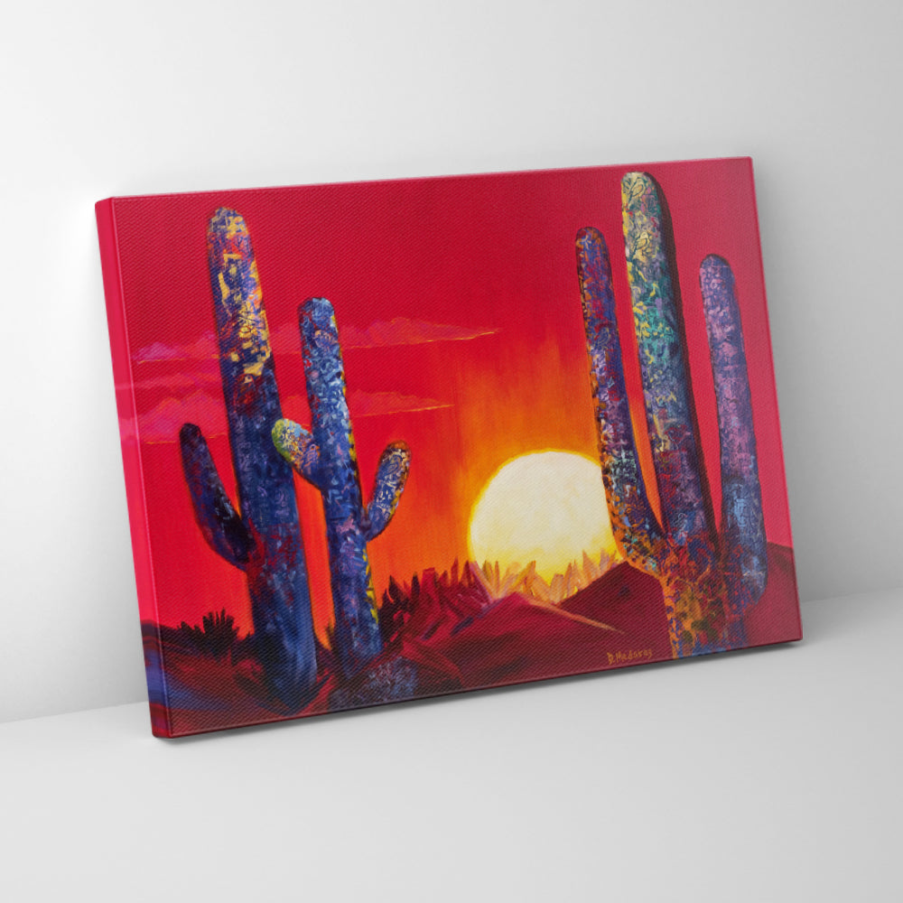 Birds in the Saguaro- Canvas