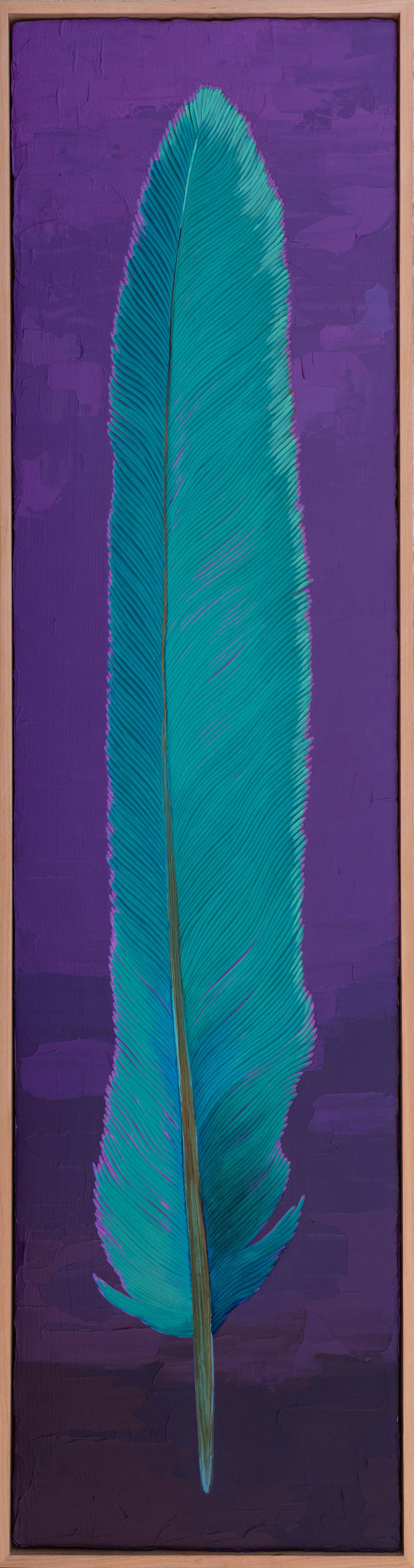 Teal Feather by Brit Hansen