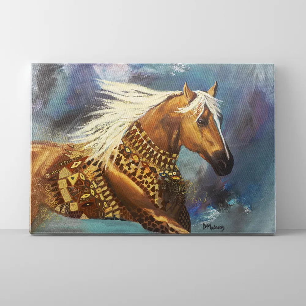 Horse Klimt- Canvas