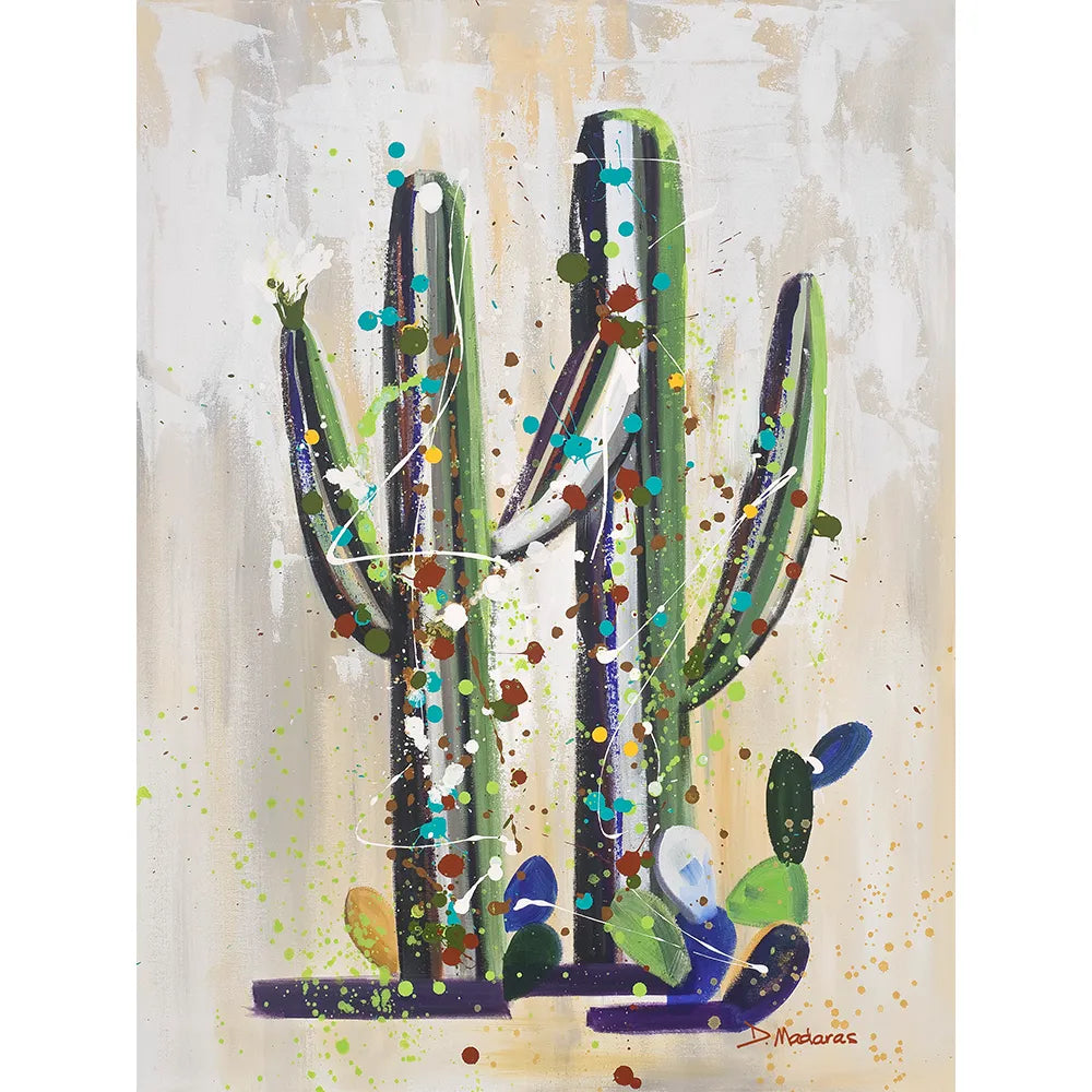 Saguaro Pollock 2 - Mini Canvas