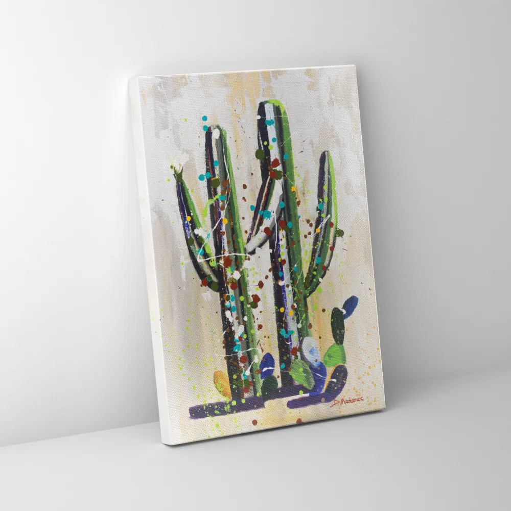 Saguaro Pollock 2 - Mini Canvas