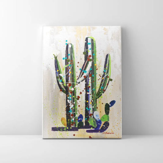 Saguaro Pollock 2 - Mini Canvas