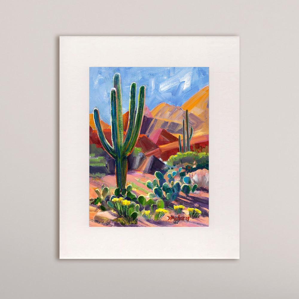 Derek's Desert- Matted Print