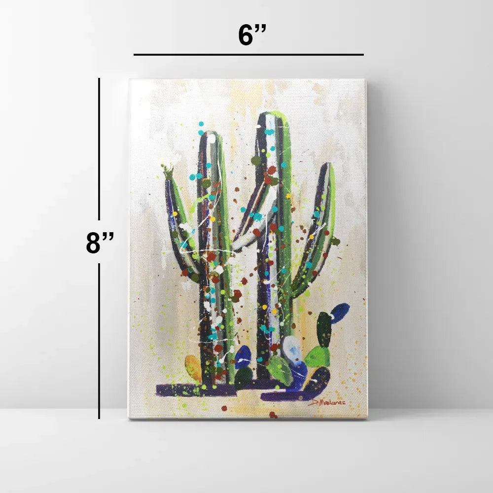 Saguaro Pollock 2 - Mini Canvas