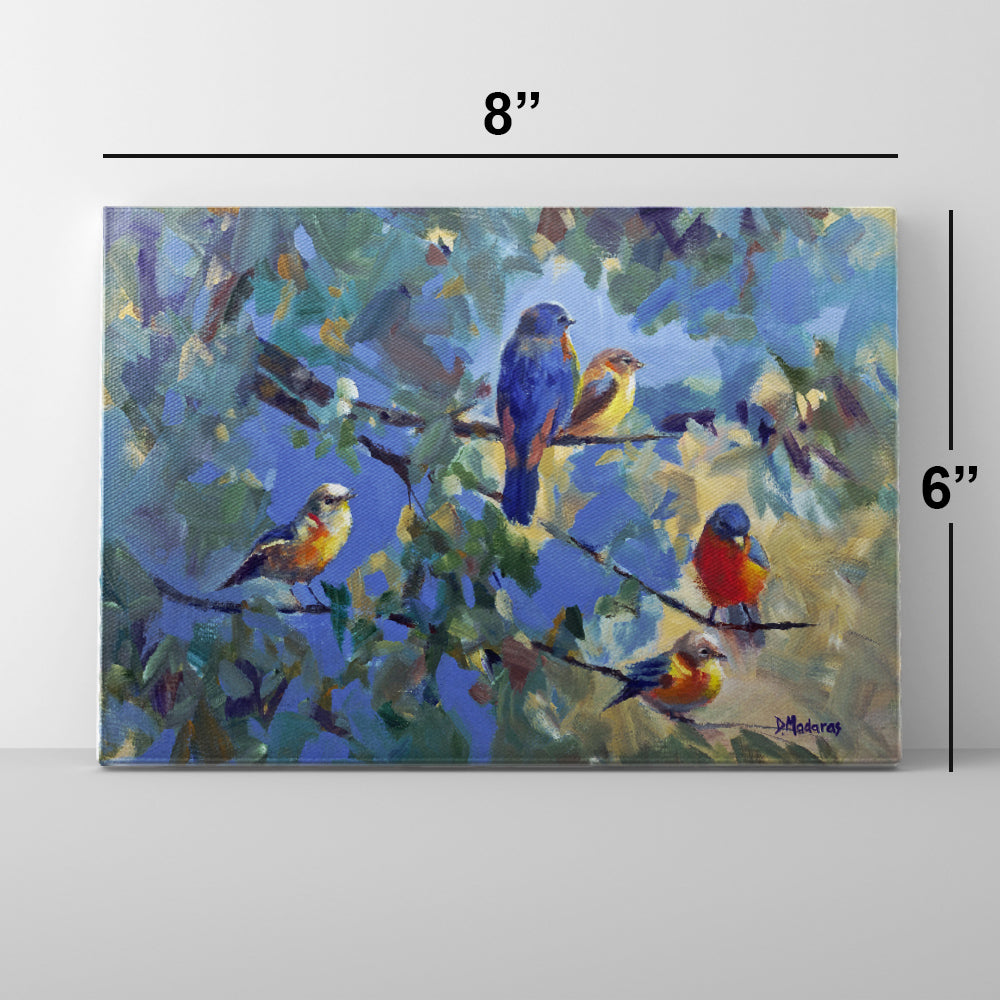 Five Birds- Mini Canvas