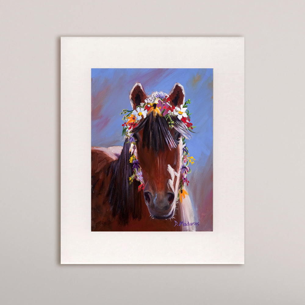 Jo's Bridle Bouquet- Matted Print