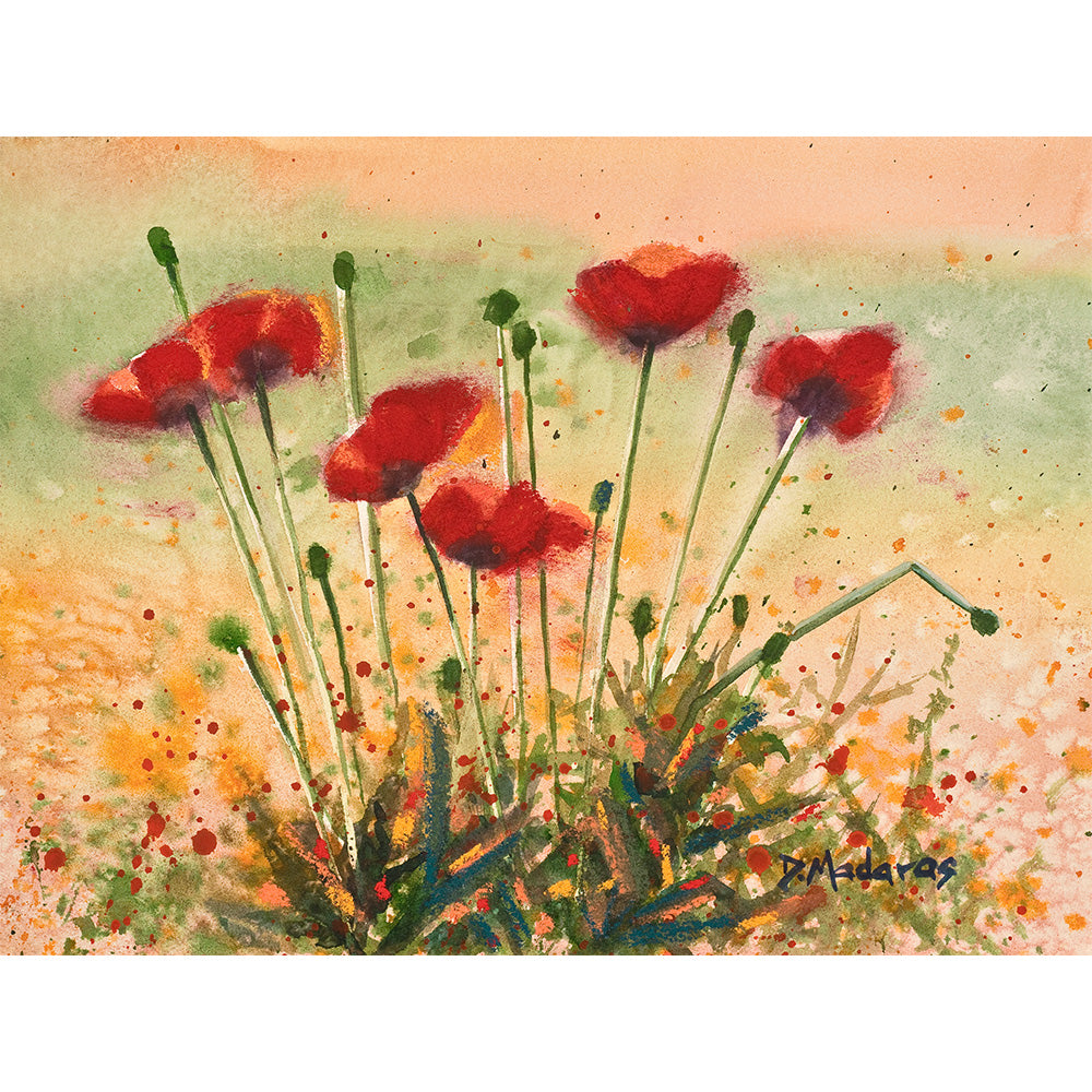 Little Poppies- Mini Canvas