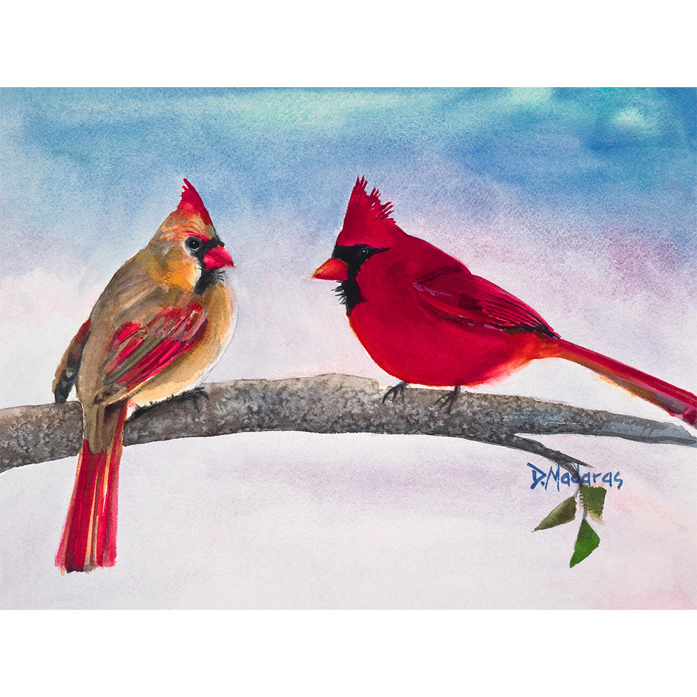 Mr. and Mrs. Cardinal- Matted Print