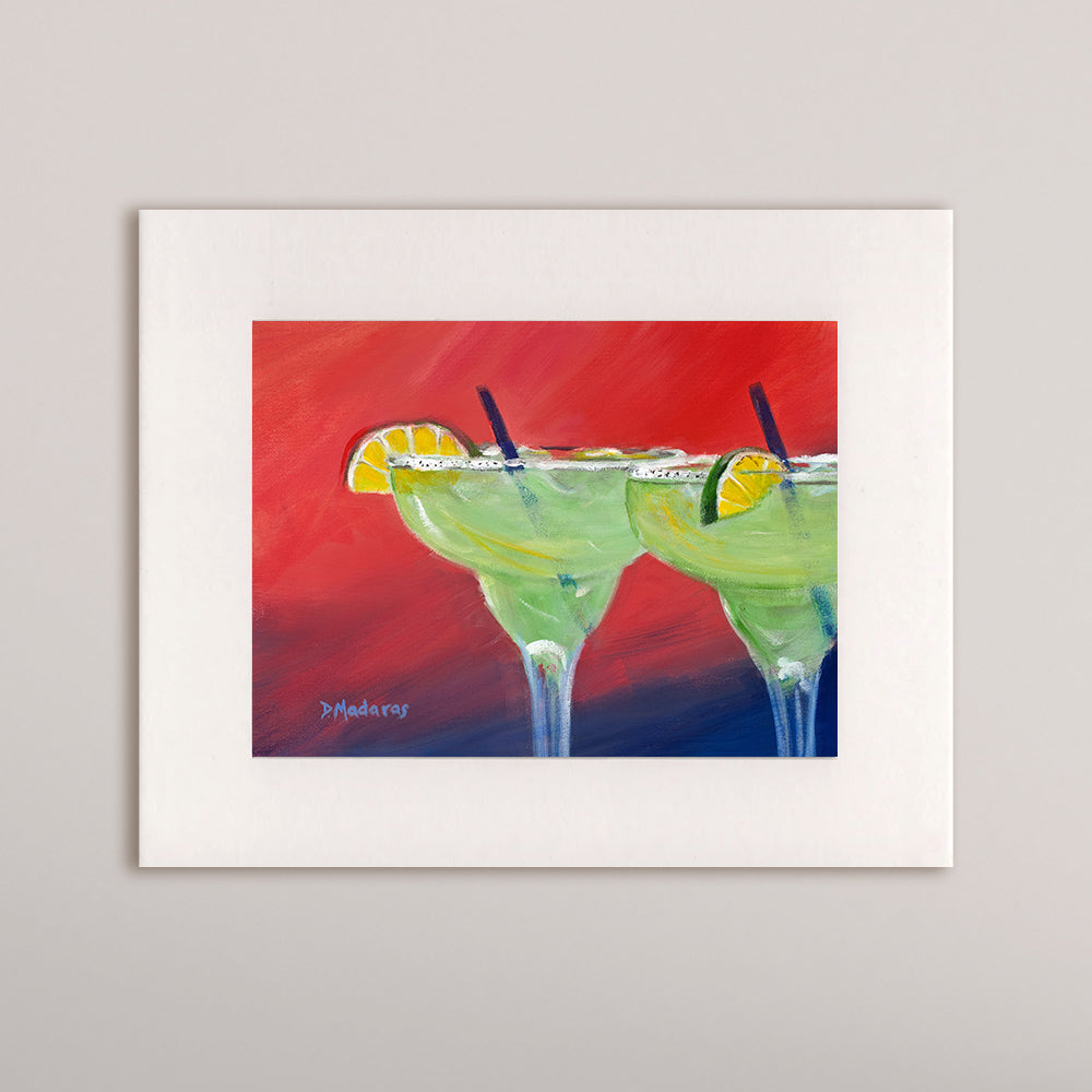 Margarita Sunset- Matted Print