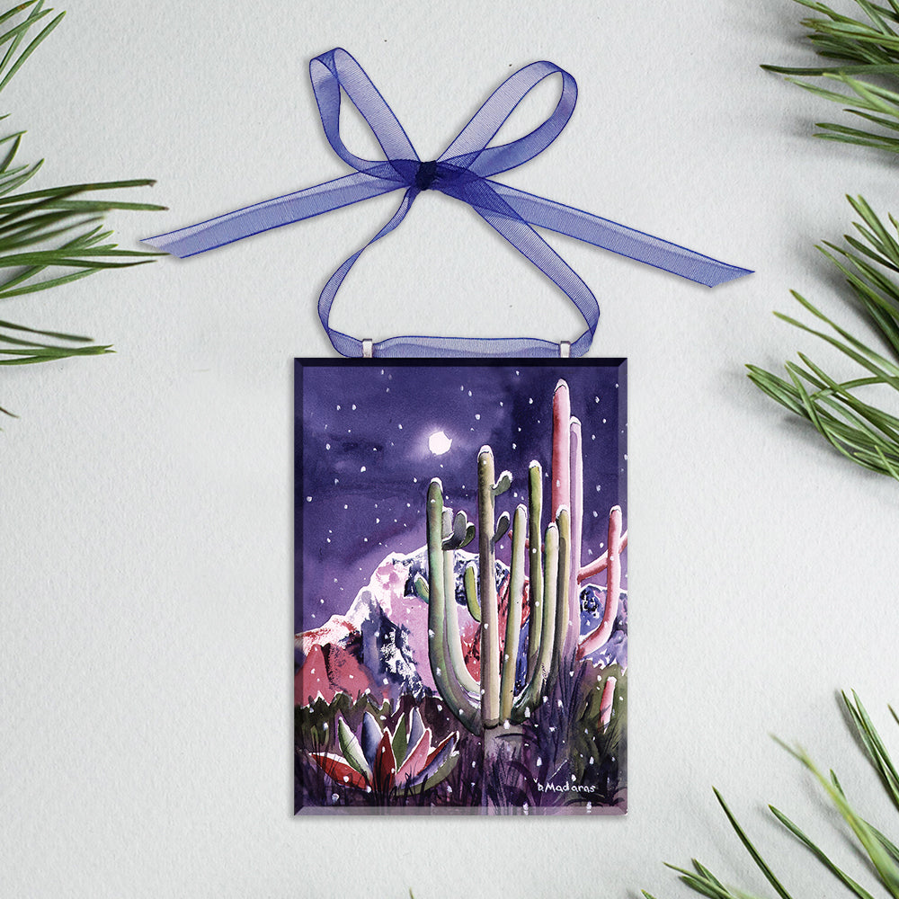 Moonlit Saguaro - Ornament