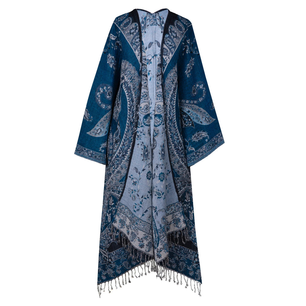 Pescara Paisley Kimono Coat by Pax Philomena
