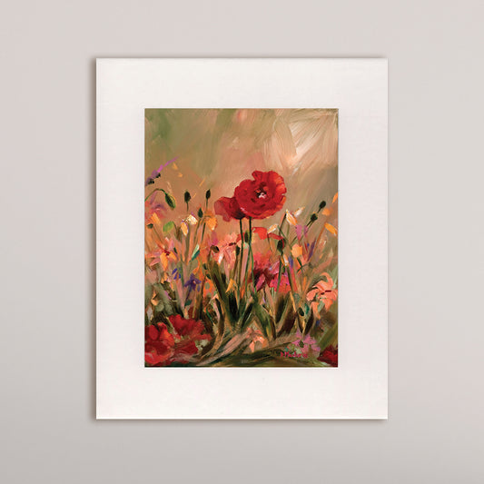 Poppies 2- Matted Print