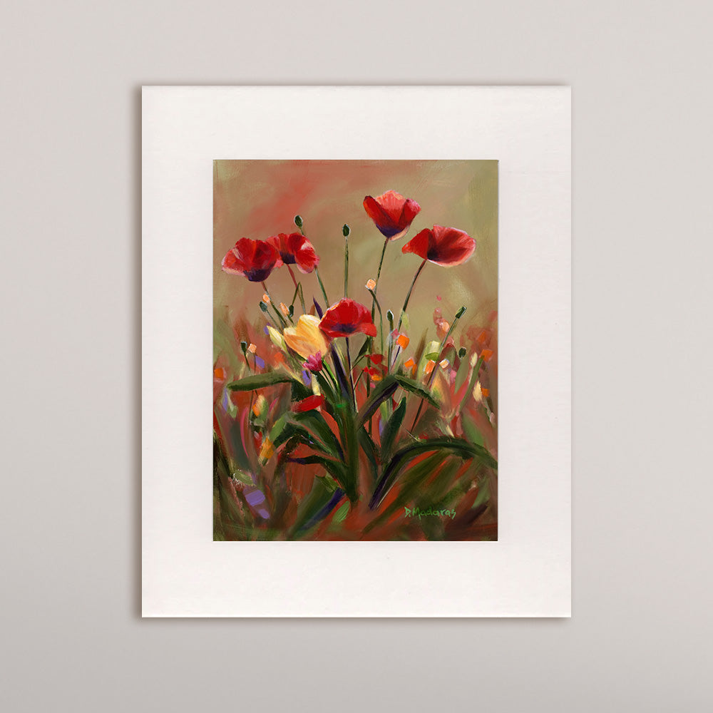 Poppy Love- Matted Print