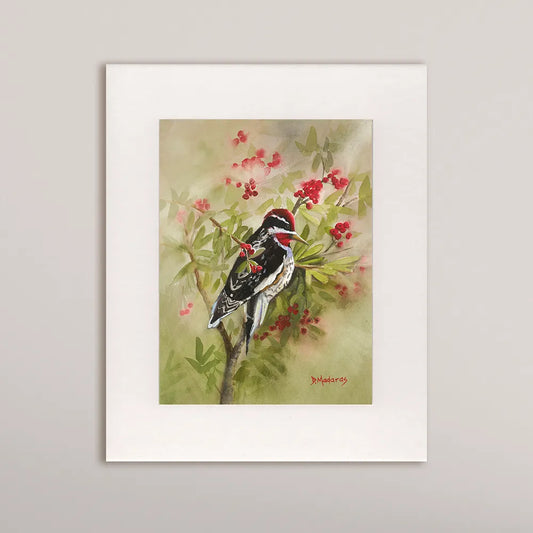 Arizona Christmas Bird- Matted Print