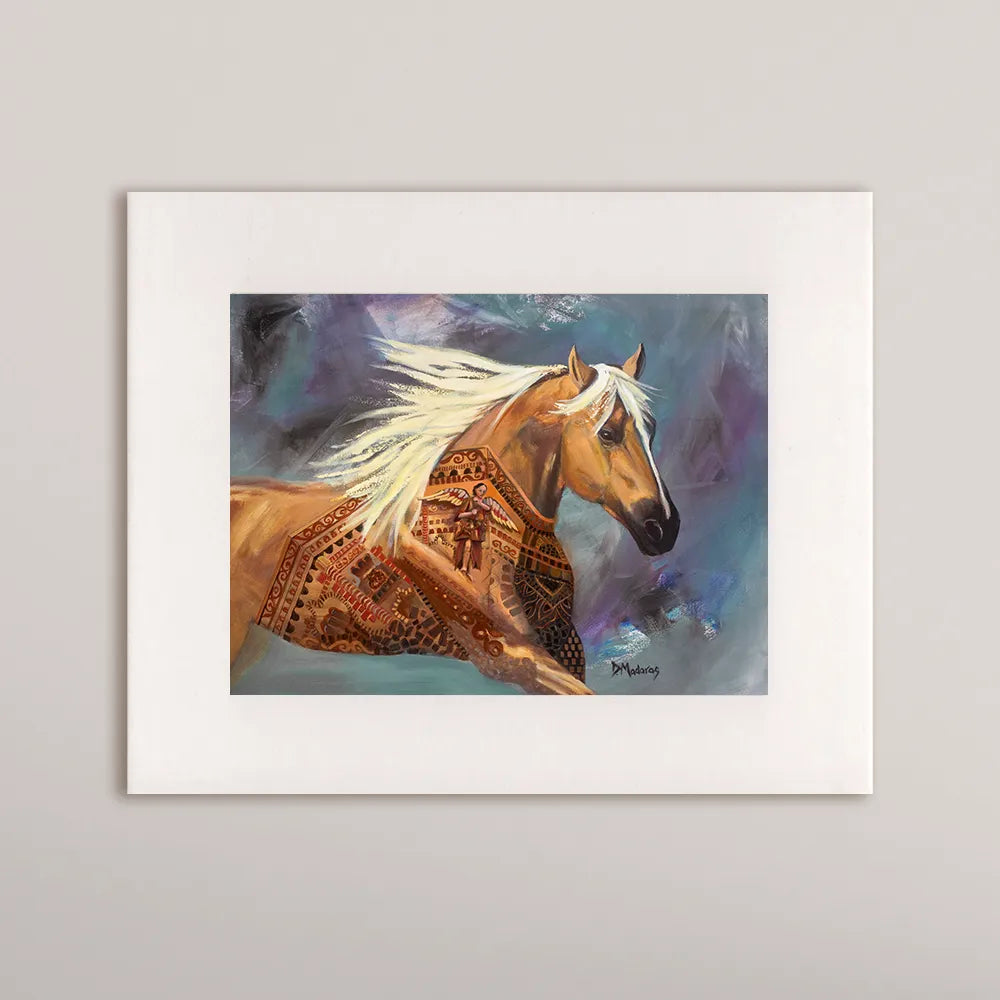 Wings Over San Xavier- Matted Print