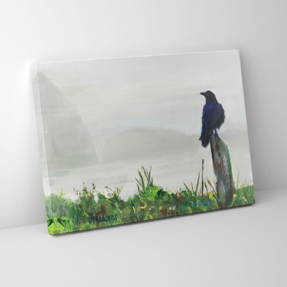 Raven in the Mist- Canvas