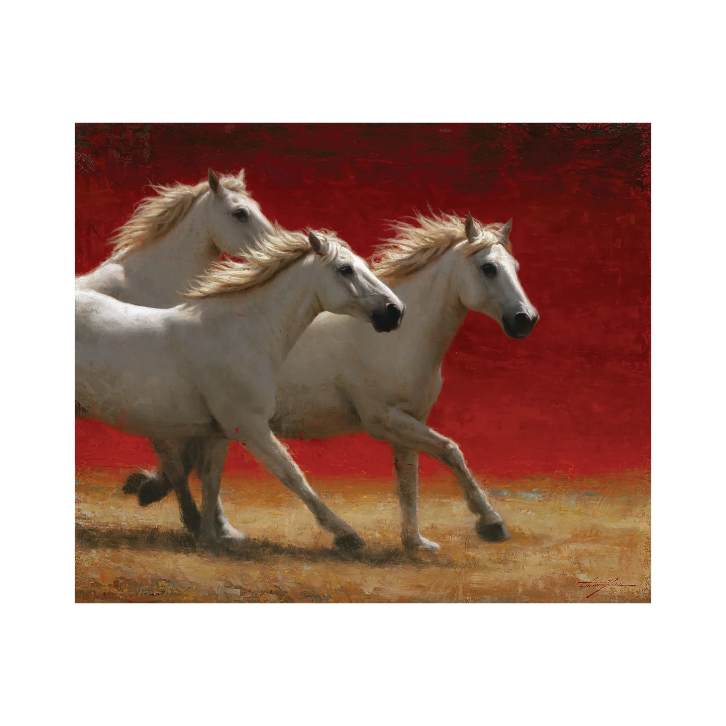 Reverie in Red by Chauncey Homer- Canvas Giclée