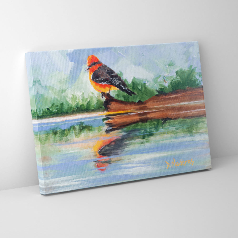 Rob's Red Bird- Canvas