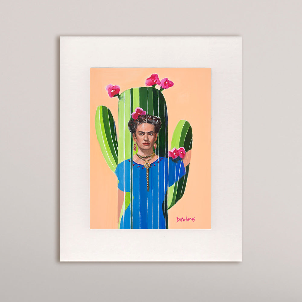 Saguaro Frida- Matted Print