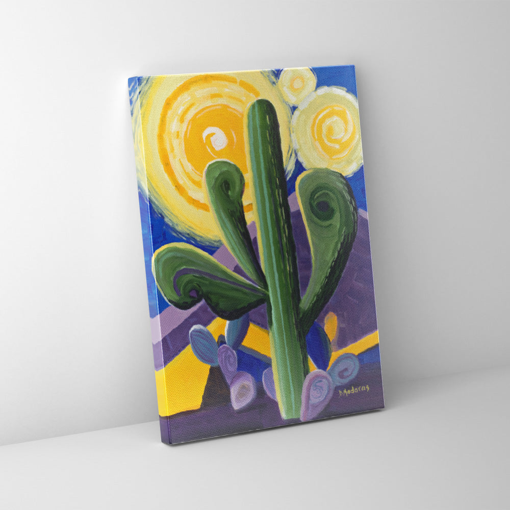 Saguaro Van Gogh- Canvas