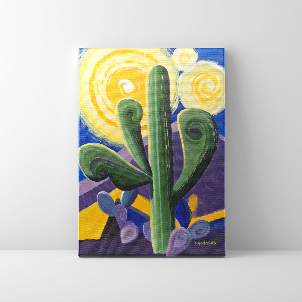 Saguaro Van Gogh- Canvas