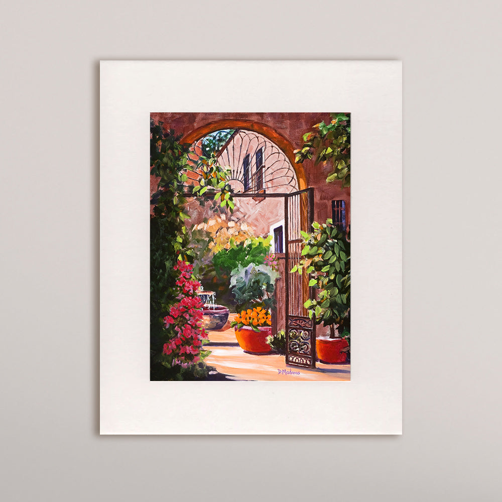 Sunday Afternoon Flowers- Matted Print