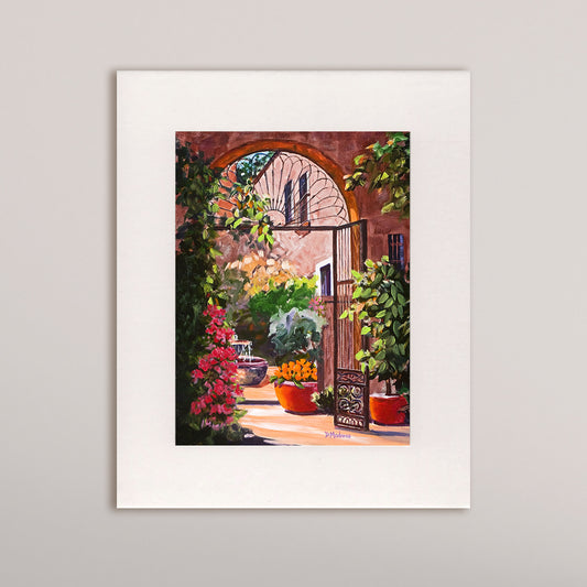 Sunday Afternoon Flowers- Matted Print