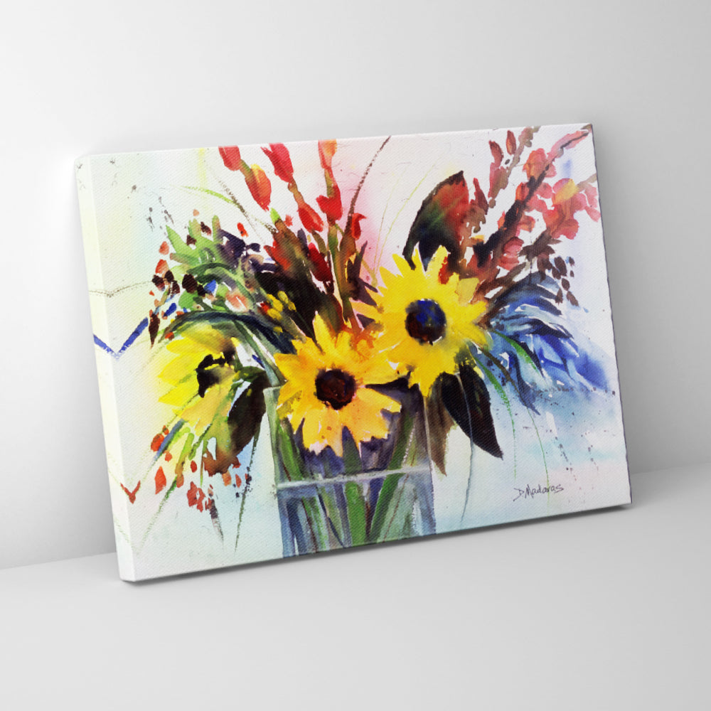 Sunflowers at the Villa- Mini Canvas