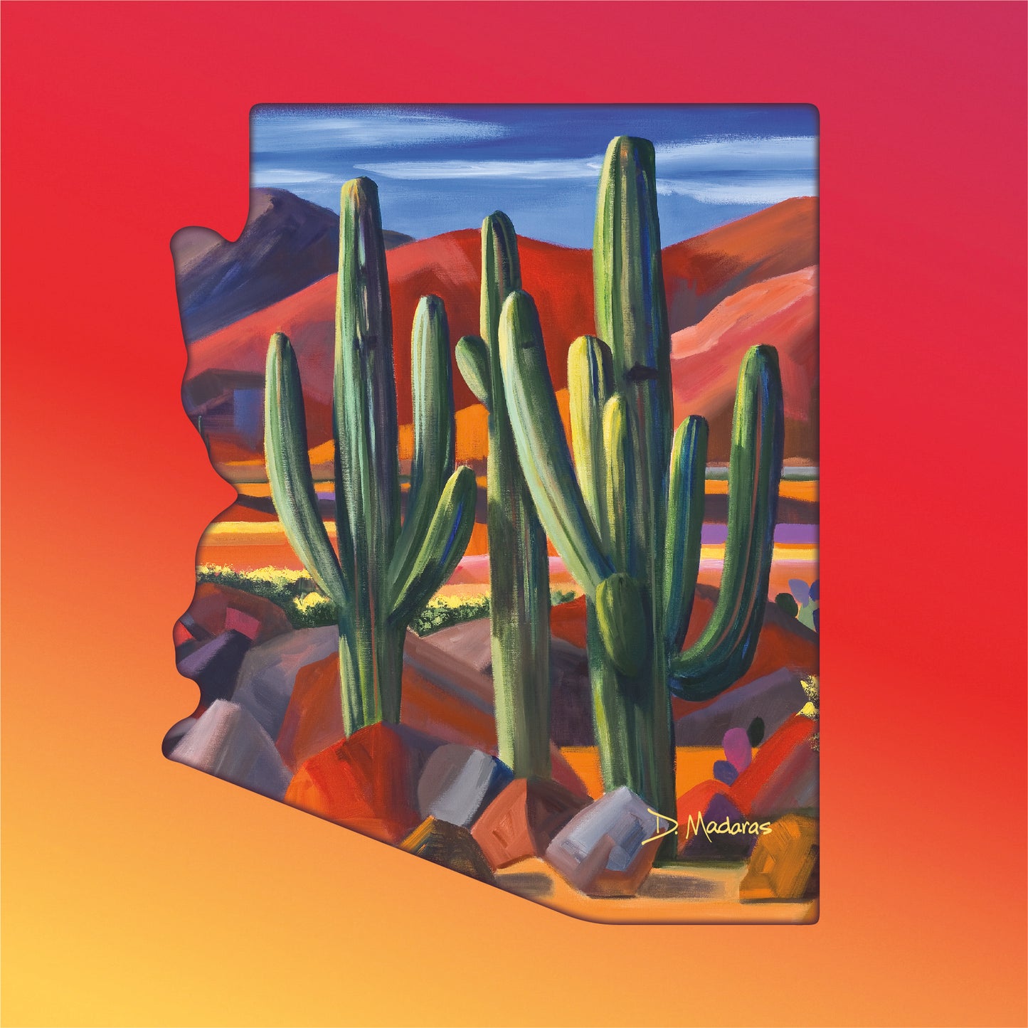 Red Mile AZ - Glass Trivet
