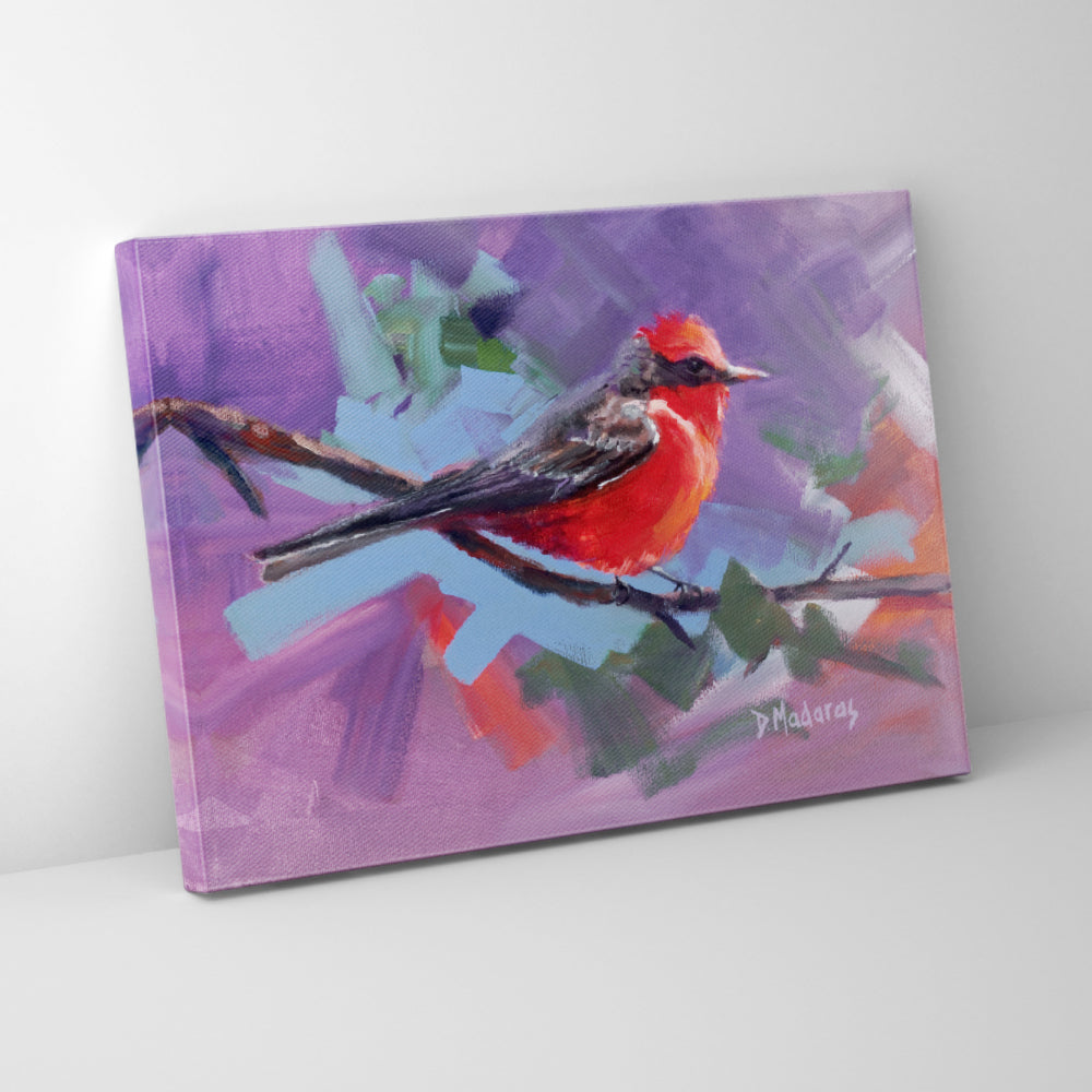 Vermillion Flycatcher- Canvas