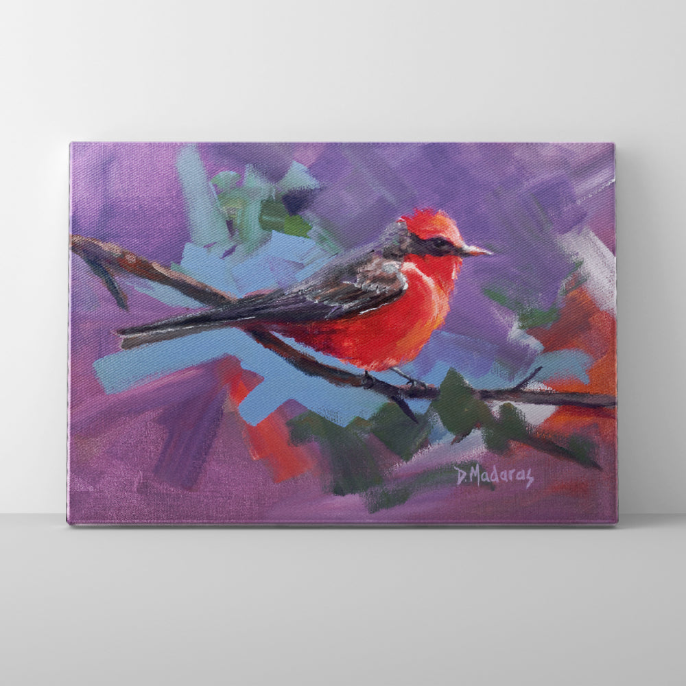 Vermillion Flycatcher- Canvas