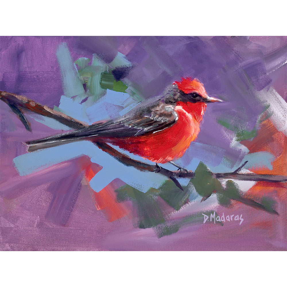 Vermillion Flycatcher- Canvas