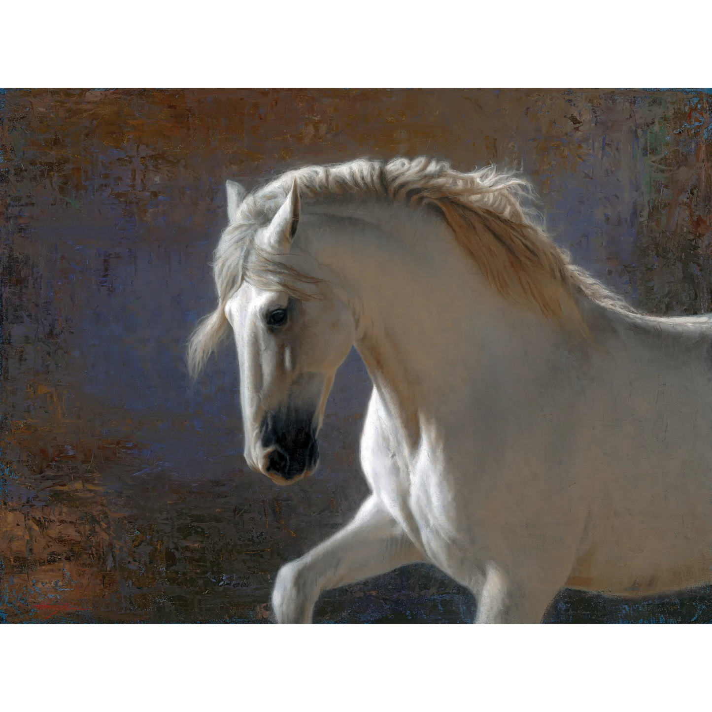 Vibration in Gold & Violet II by Chauncey Homer- Canvas Giclée