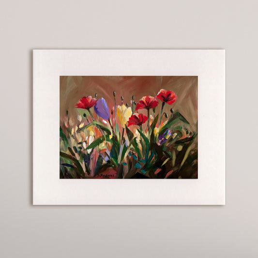 Yellow Tulip- Matted Print