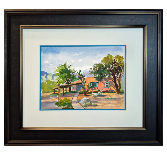 Adobe House by Diana Madaras - 11x14" Original Watercolor