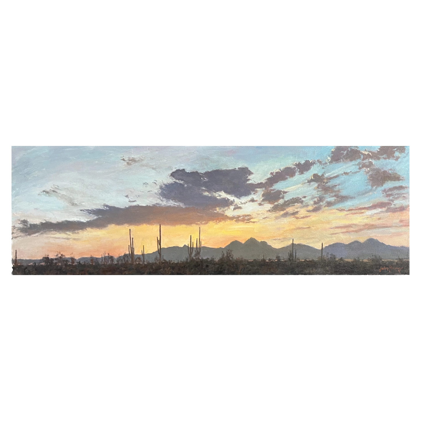 Desert Sunset Drama by John Horejs