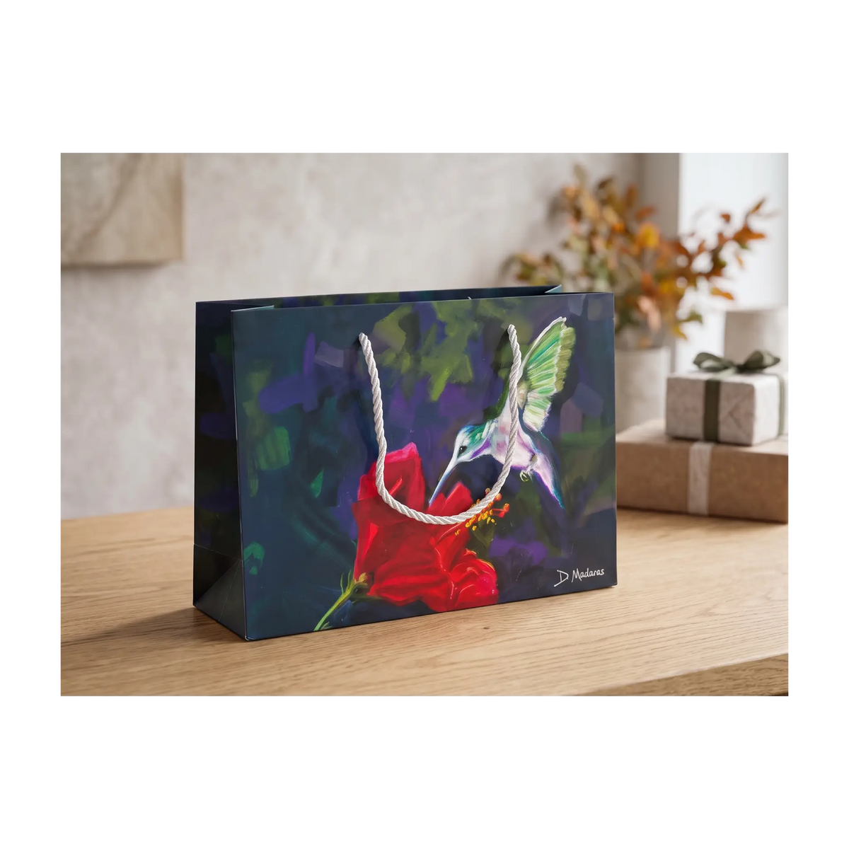 Hummingbird and the Hibiscus - Paper Gift Bag