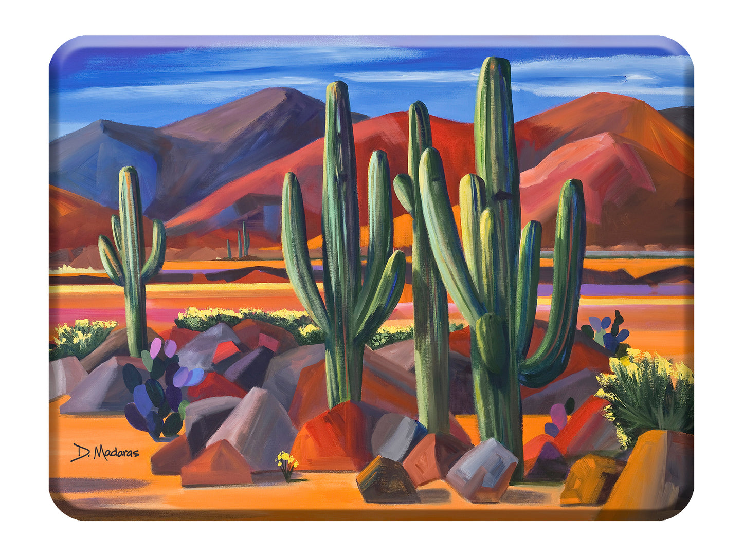 Red Mile 4 - Glass Cutting Board