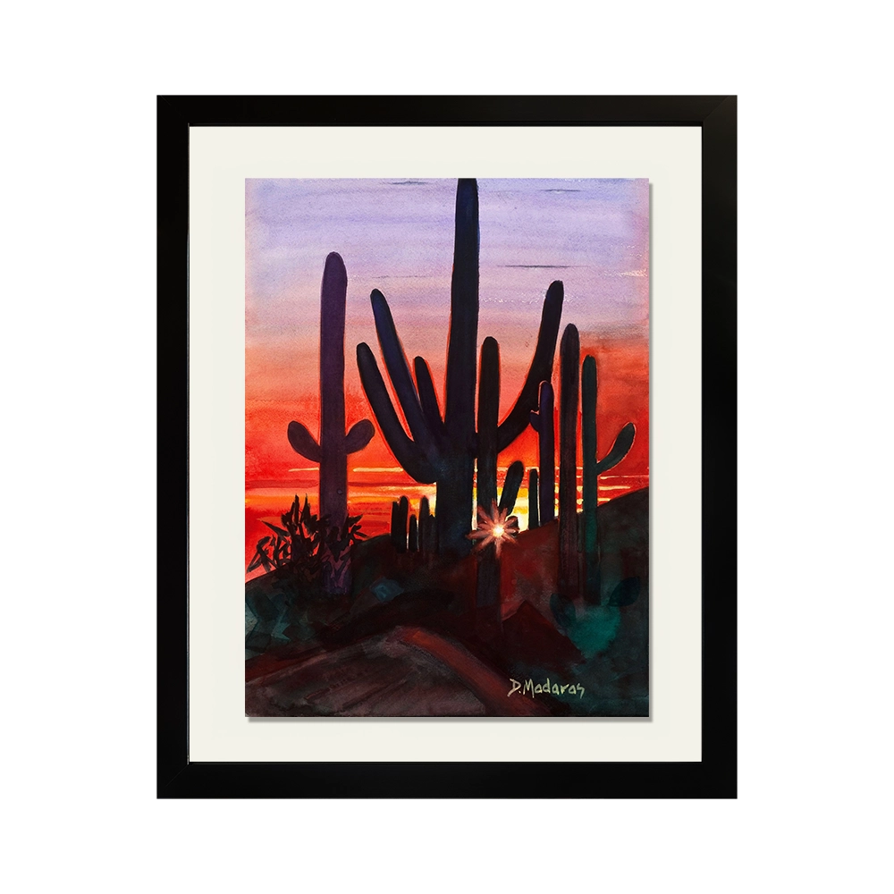 Watercolors Reimagined - Sunset at Dove Mountain