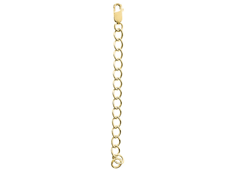 18 KGP Cable Chain Necklace Extension, 2.5 by Bling