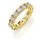 18 KGP 4mm Round Eternity Ring Band by Bling