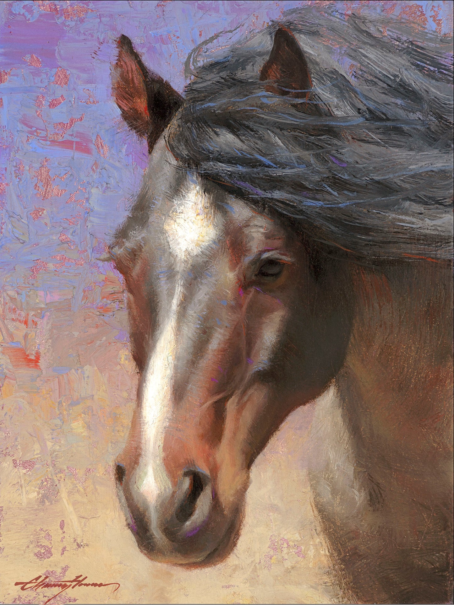 Blue Roan by Chauncey Homer- Canvas Giclée