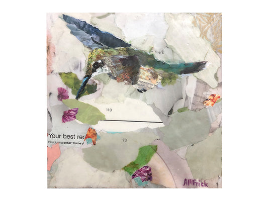 Green Hummingbird #2 by Aileen Frick