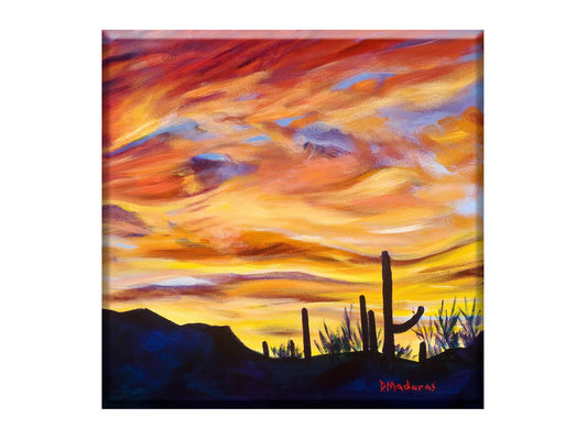 Painted Sky - Glass Trivet