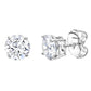 Sterling Silver 2.5 Carat 4 Prong Large Solitaire Studs by Bling