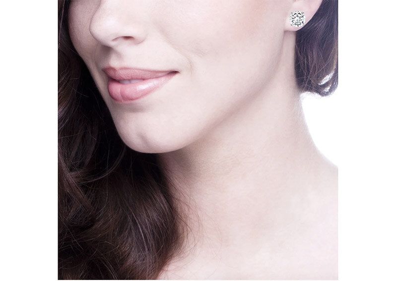 Sterling Silver 2.5 Carat 4 Prong Large Solitaire Studs by Bling