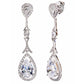Sterling Silver Couture Teardrops with Pear Shaped Post by Bling