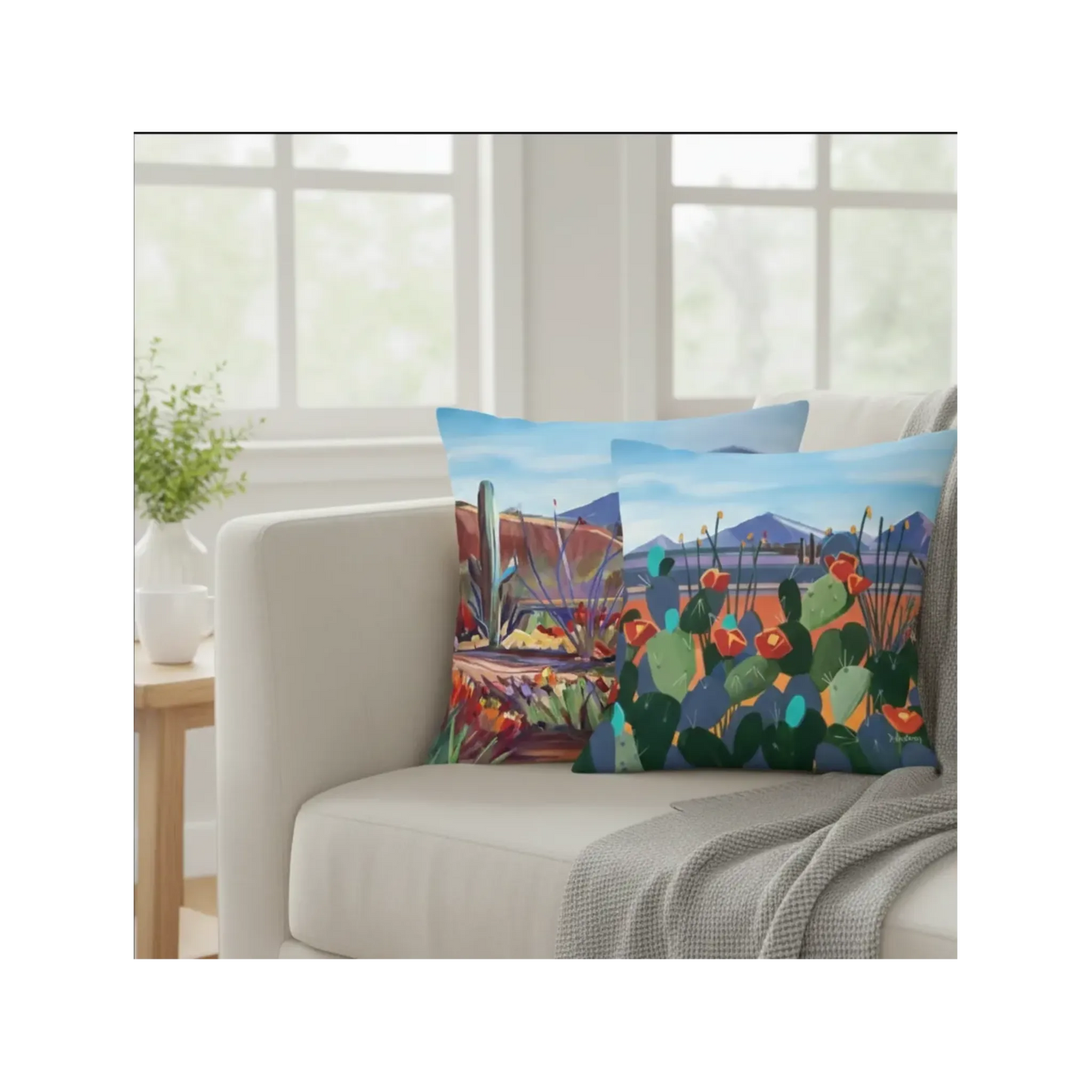 Third Peak + Red Mile Throw Pillow Set